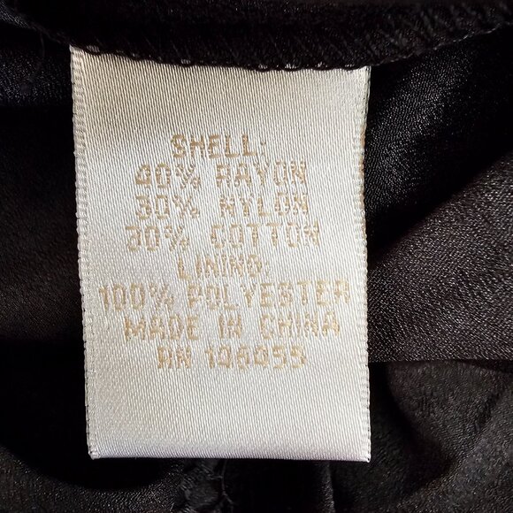 NWT! Gold Hawk Flounce Hem Lace Midi Slip A-Line Dress, M, Black - Picture 12 of 12